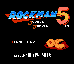 Rockman 5 - Double Jumper Title Screen